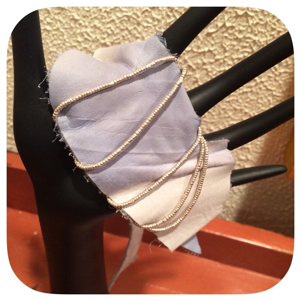 Leather & Heishi Bead Wrap Bracelet